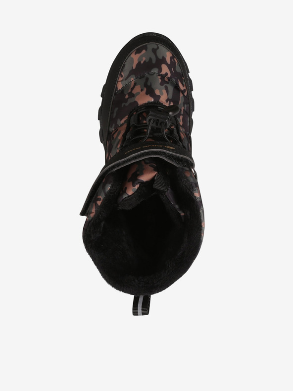 ALPINE PRO Schwarz gemusterte Kinder-Schneeschuhe Alpine Pro Lando