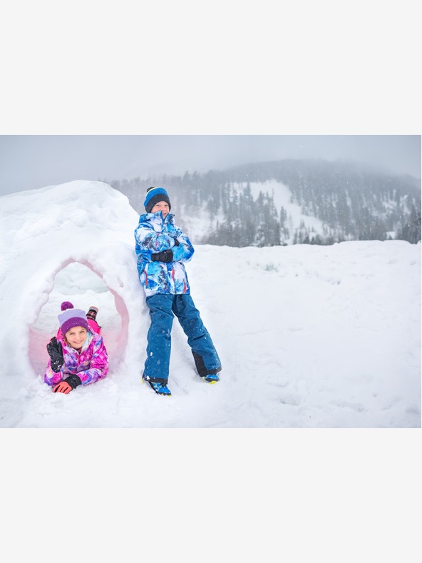 ALPINE PRO Kinderskijacke mit ptx-Schneemembran ALPINE PRO KIWERO blau aster Variante pb