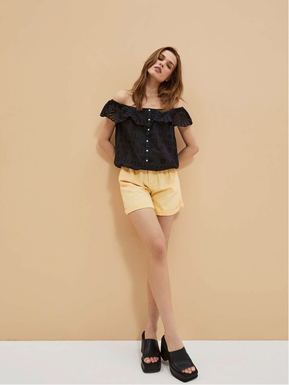 Moodo Schwarzes Damen-Top Moodo