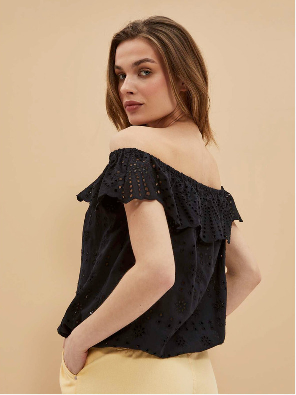 Moodo Schwarzes Damen-Top Moodo