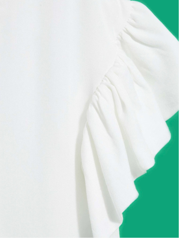 Moodo Weiß Damen Bluse Moodo