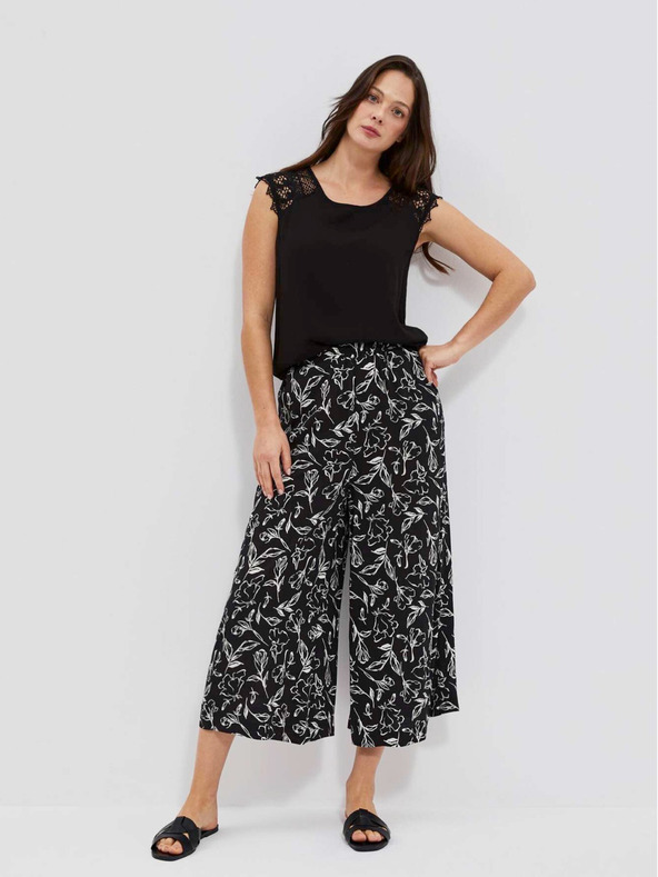 Moodo Schwarzes Damen Long Shirt Moodo