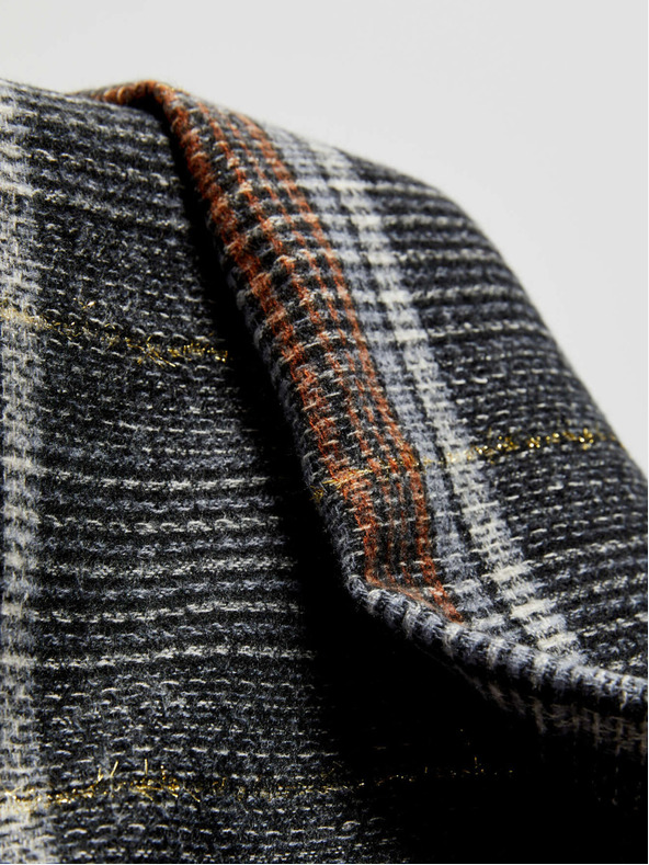 Moodo Schwarz kariertes Halstuch Moodo