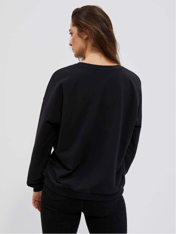 Moodo Schwarzes Damen-Sweatshirt Moodo