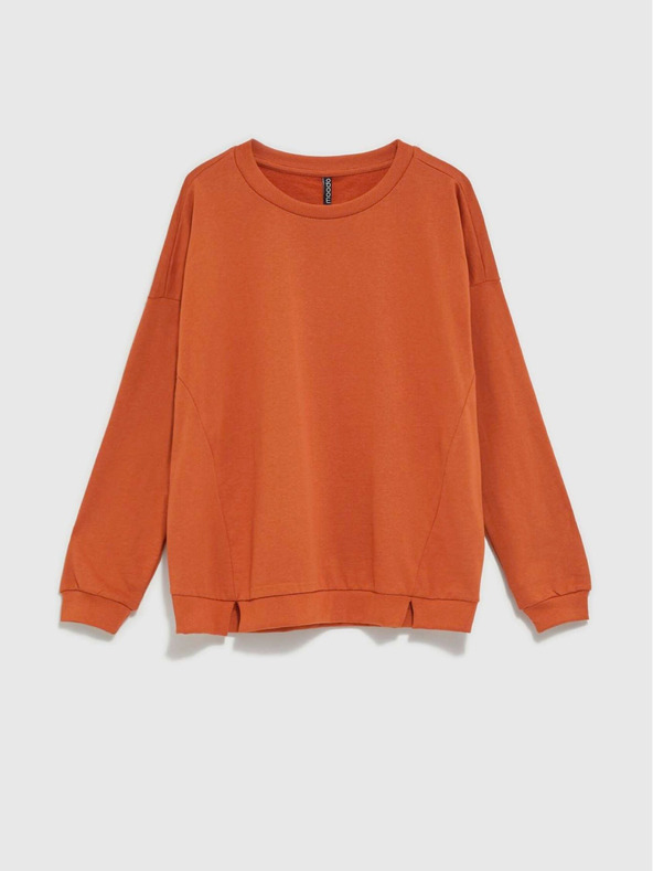 Moodo Moodo orangefarbenes Damen-Sweatshirt