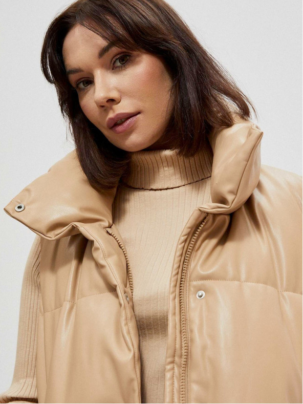 Moodo Moodo Beige Damen Steppweste