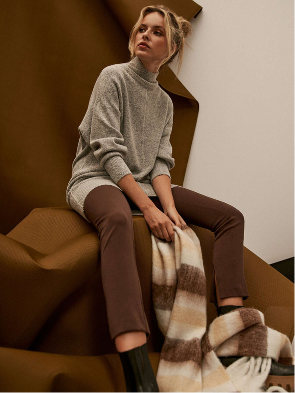 Moodo Breiter Schal mit Streifen