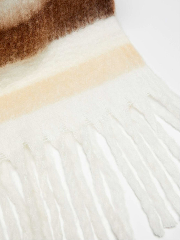 Moodo Breiter Schal mit Streifen