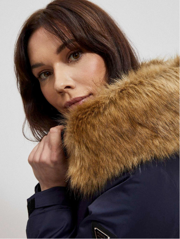 Moodo Dunkelblauer Damen-Parka Moodo