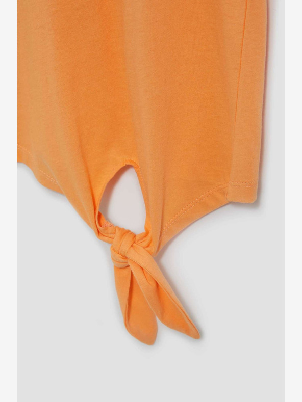 Moodo Orange bedrucktes T-Shirt Moodo
