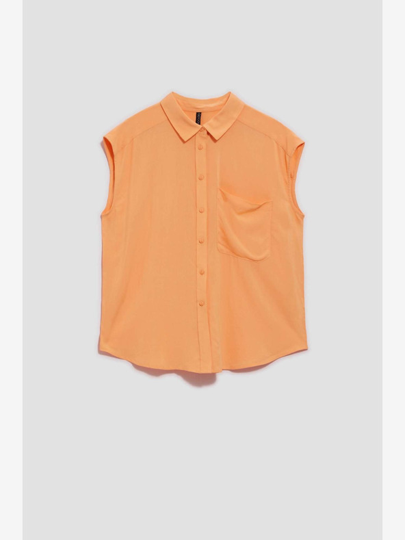 Moodo Orangefarbene Bluse Moodo