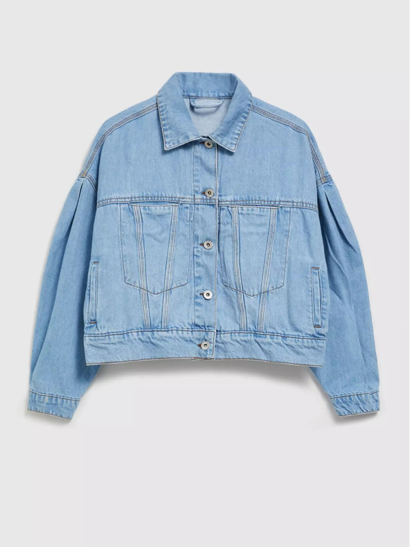 Moodo Kurze blaue Jeansjacke Moodo