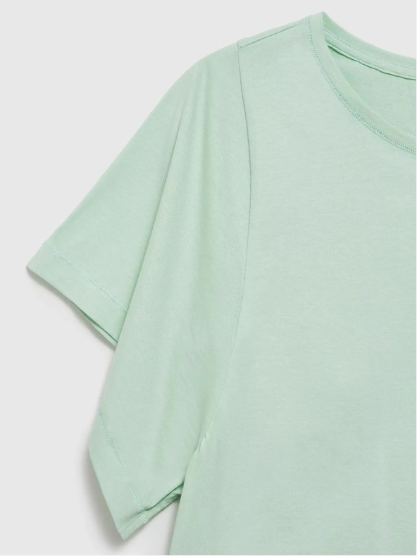 Moodo Grünes Hemd mit weiten Ärmeln Moodo