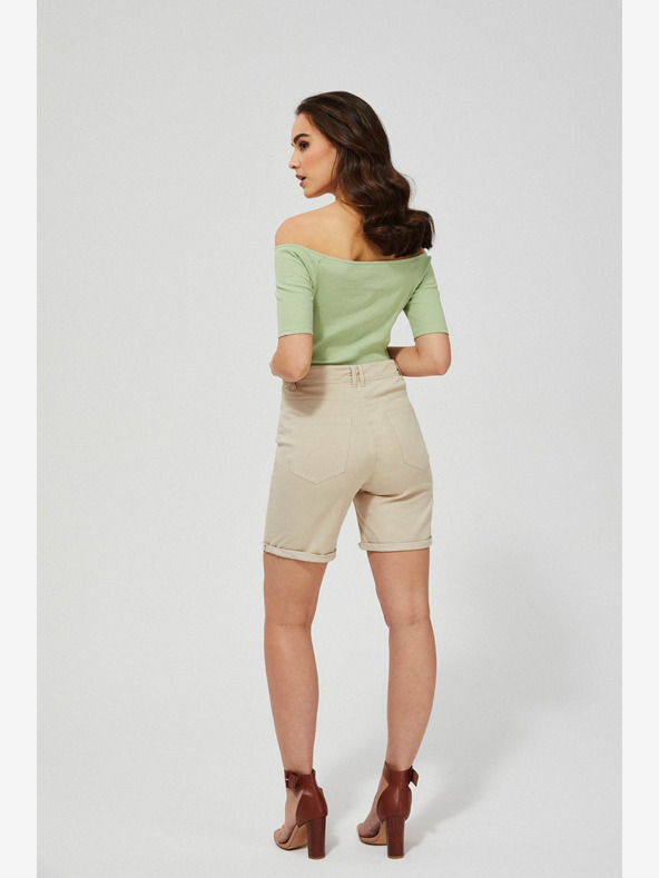 Moodo Beige Damen Shorts Moodo