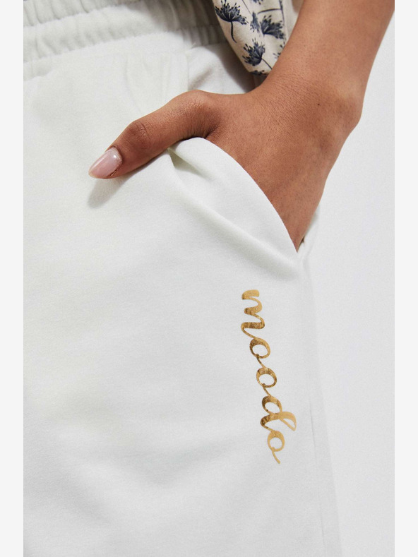 Moodo Moodo Weiße Damen Sweatpants
