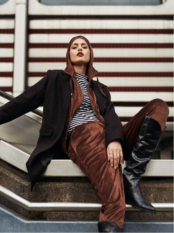 Moodo Braune Damen-Sweatpants von Moodo