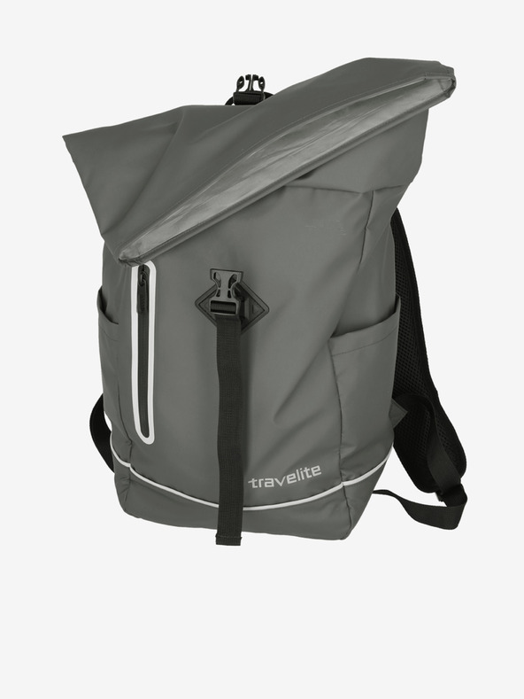 Travelite Grauer Travelite Basics Roll-up Flugzeugrucksack