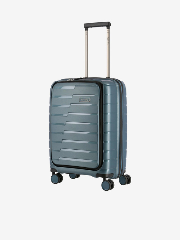 Travelite Blau Travelite Air Base 4w S Fronttasche Eisblau