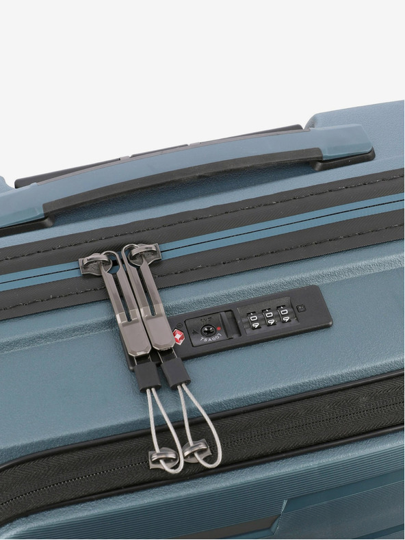 Travelite Blau Travelite Air Base 4w S Fronttasche Eisblau