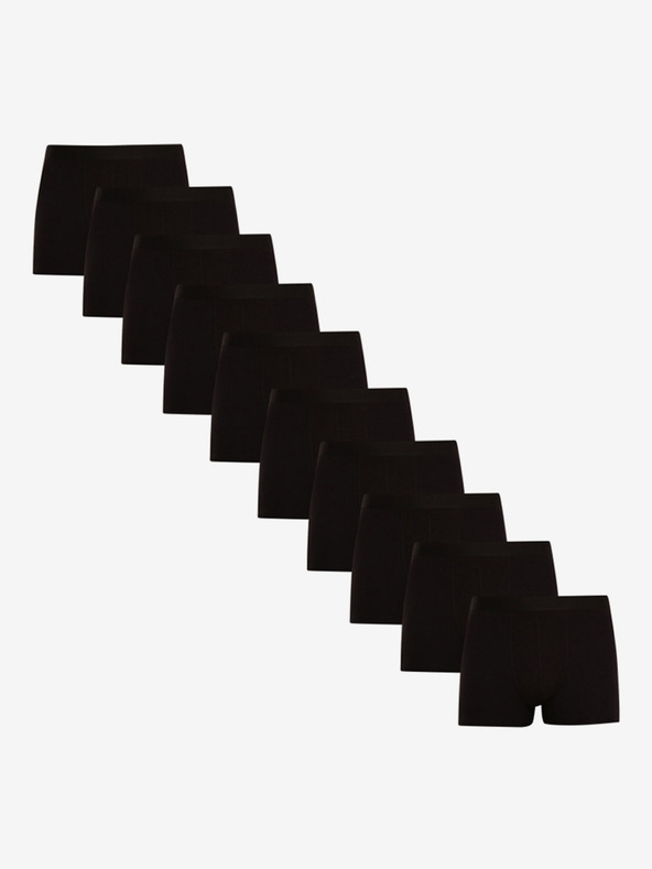 Nedeto Zehnerset Herren Boxershorts in schwarz Nedeto