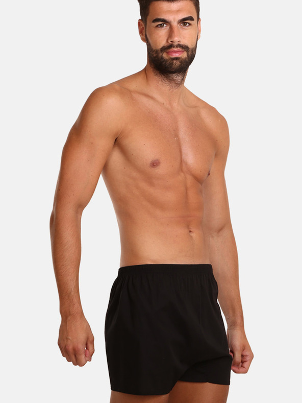 Nedeto Set aus drei Herrenshorts in schwarz Nedeto