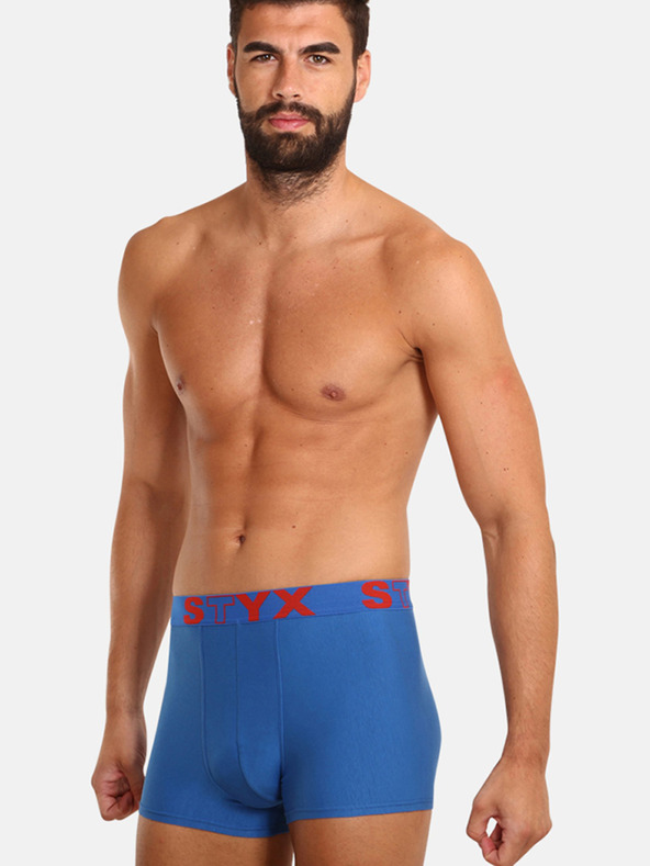 Styx Dreierpack Styx Boxershorts für Männer in Blau und Weiß