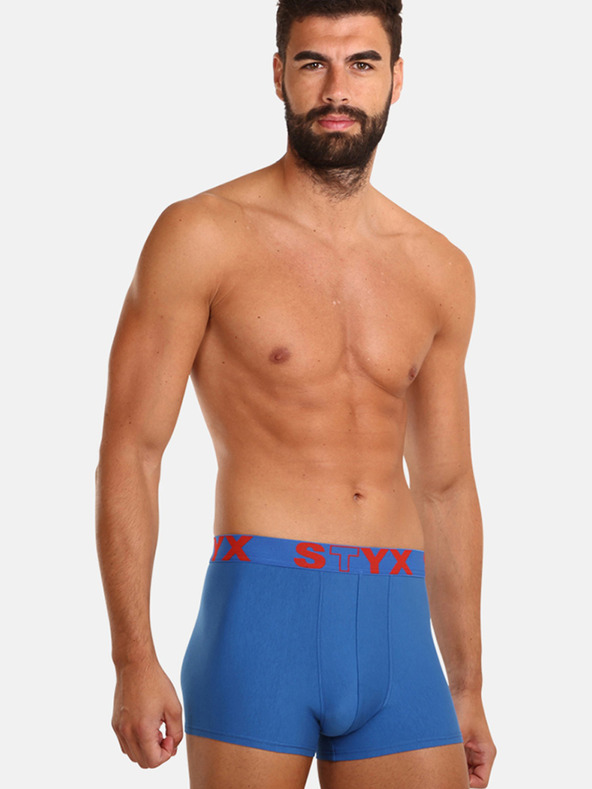 Styx Dreierpack Styx Boxershorts für Männer in Blau und Weiß