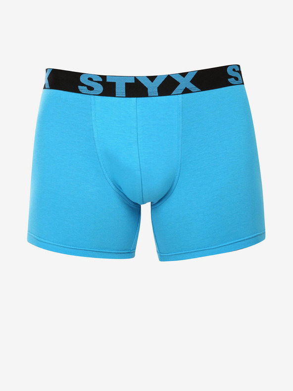 Styx Hellblaue Herren Styx lange Boxershorts