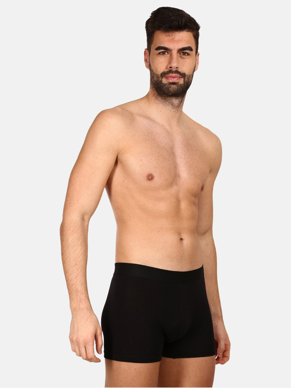 Nedeto Set von sieben Herren Boxershorts in schwarz und blau Nedeto