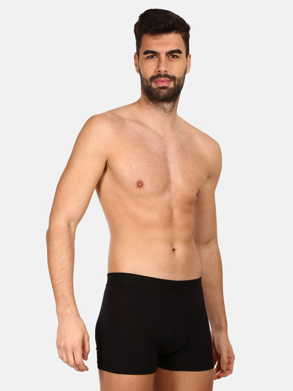 Nedeto Fünfer-Set Herren-Boxershorts in schwarz und blau Nedeto