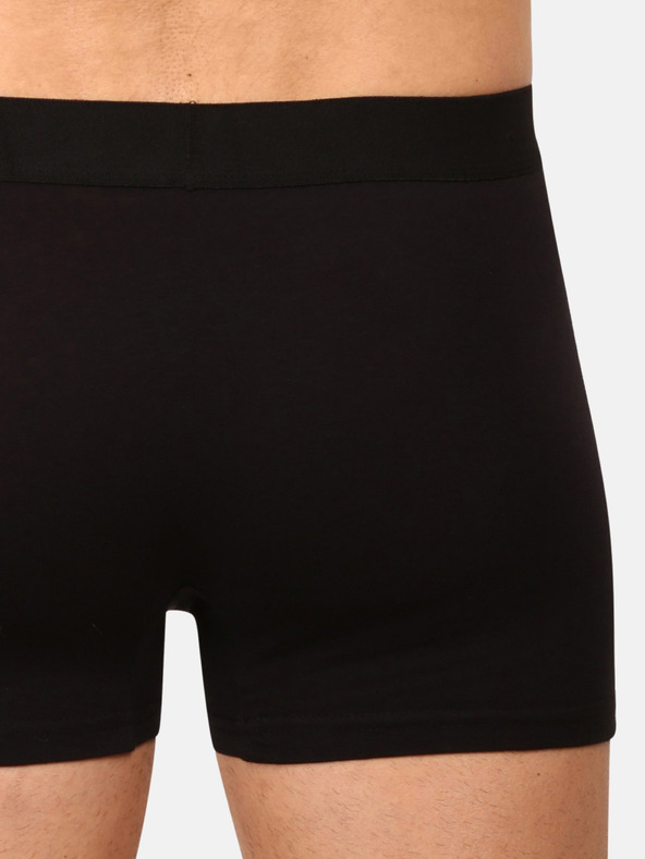 Nedeto Fünfer-Set Herren-Boxershorts in schwarz und blau Nedeto