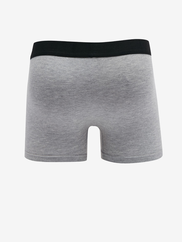 Nedeto Set mit fünf Herren-Boxershorts in schwarz, grau und weiß Nedeto