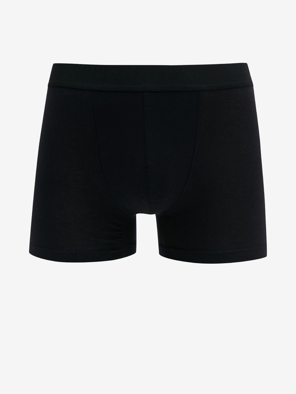 Nedeto Set mit fünf Herren-Boxershorts in schwarz, grau und weiß Nedeto
