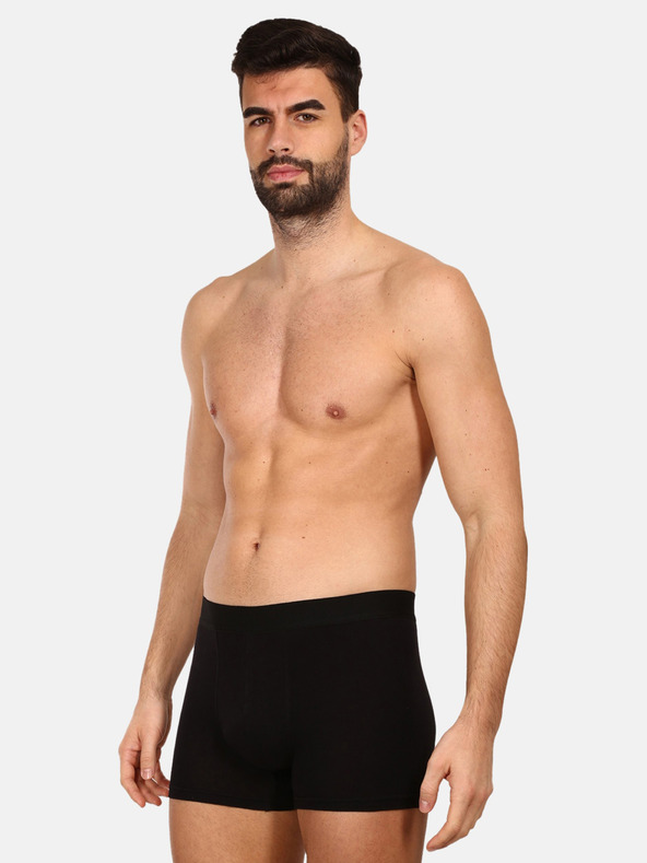 Nedeto Dreier-Set Herren-Boxershorts in Grau, Schwarz und Weiß Nedeto