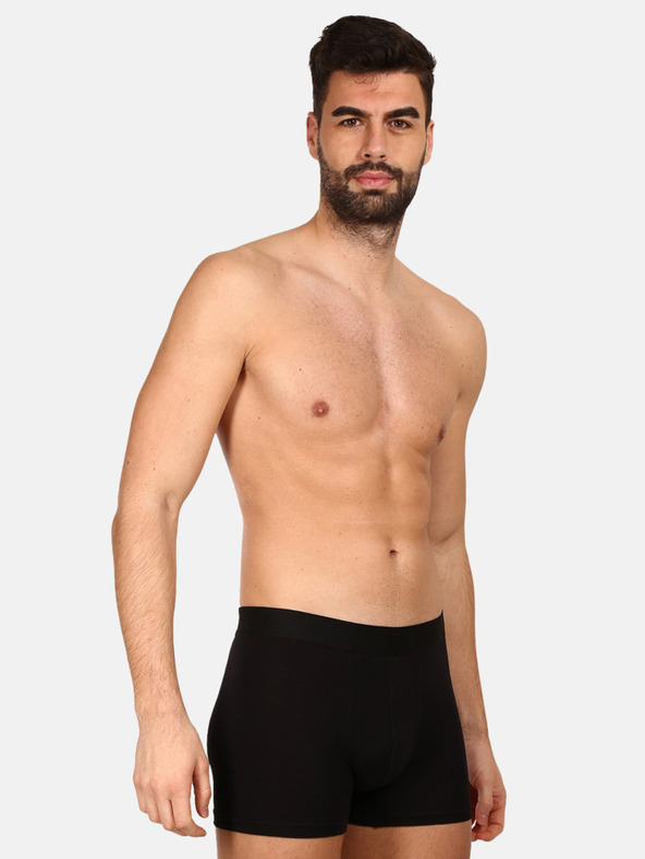Nedeto Dreier-Set Herren-Boxershorts in Grau, Schwarz und Weiß Nedeto