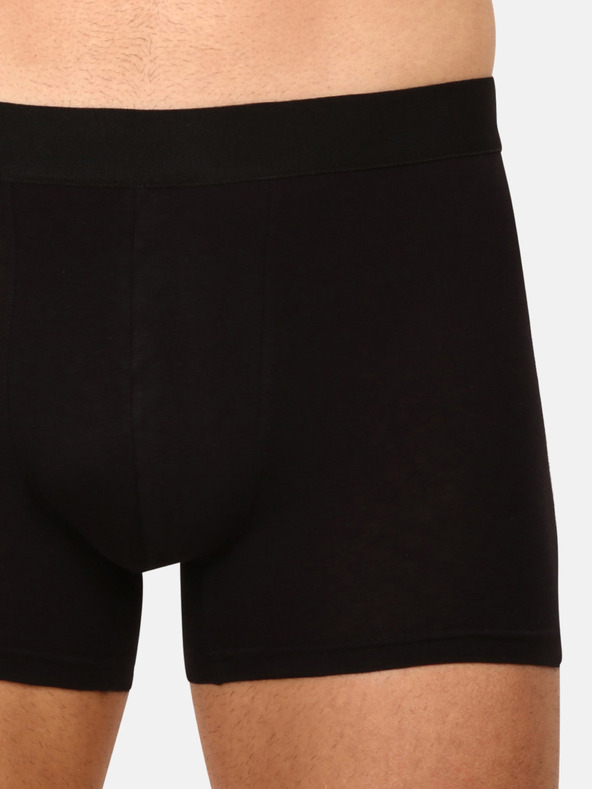 Nedeto Dreier-Set Herren-Boxershorts in Grau, Schwarz und Weiß Nedeto
