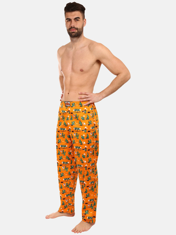Styx Orange gemusterte Nachtwäsche für Männer Styx Cactus