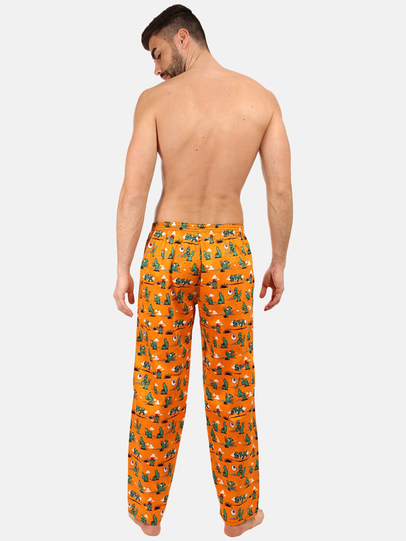 Styx Orange gemusterte Nachtwäsche für Männer Styx Cactus