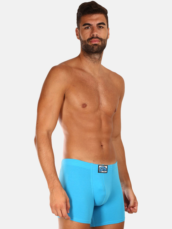 Styx Hellblaue Herren-Boxershorts Styx