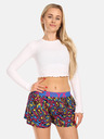Styx Rosa und blaue gemusterte Damen Schlafshorts Styx Mushrooms