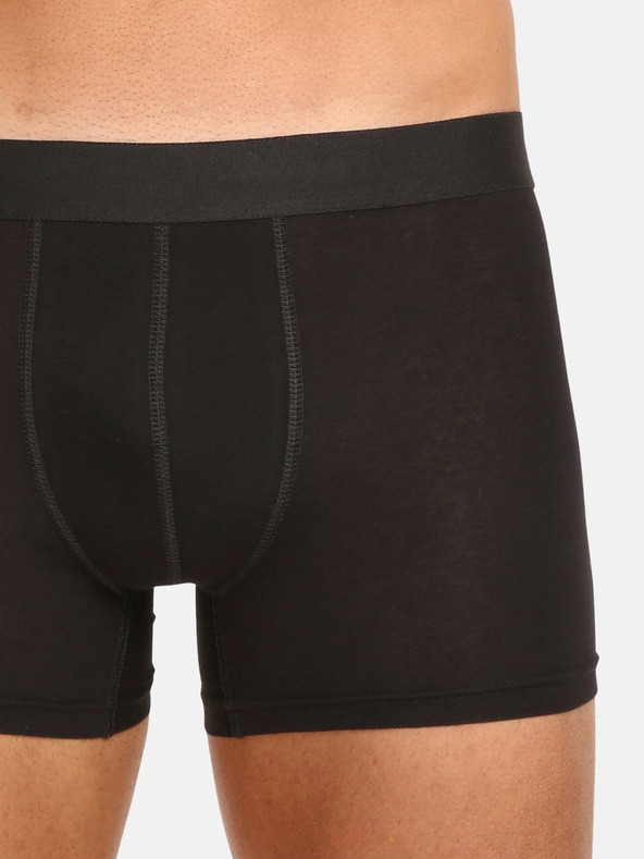 Nedeto Dreier-Set Herren-Boxershorts in schwarz Nedeto