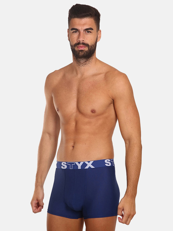 Styx Dreier-Set Herren-Boxershorts in dunkelblau STYX