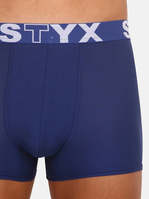 Styx Dreier-Set Herren-Boxershorts in dunkelblau STYX