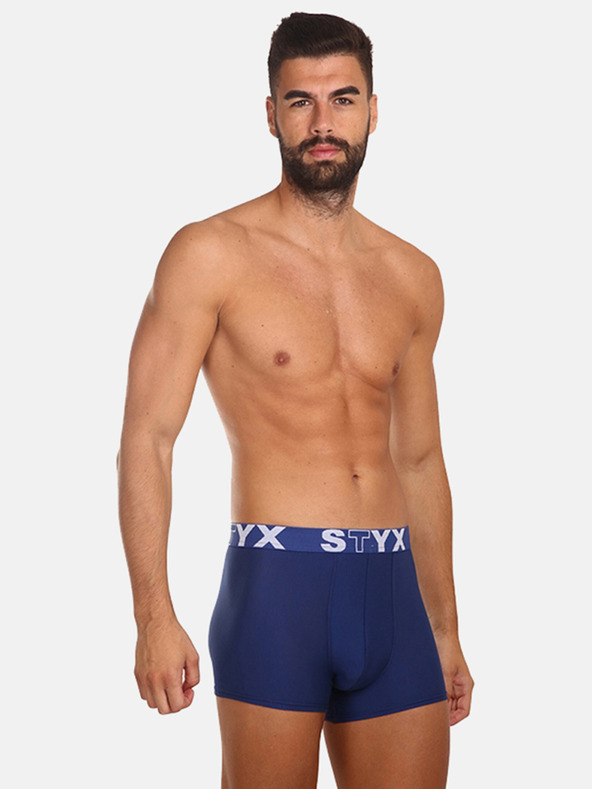Styx Dreier-Set Herren-Boxershorts in dunkelblau STYX