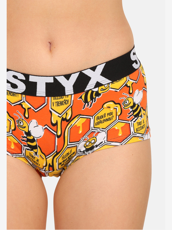 Styx Dreier-Set - Styx art Damen-Slip mit Bein multicolor