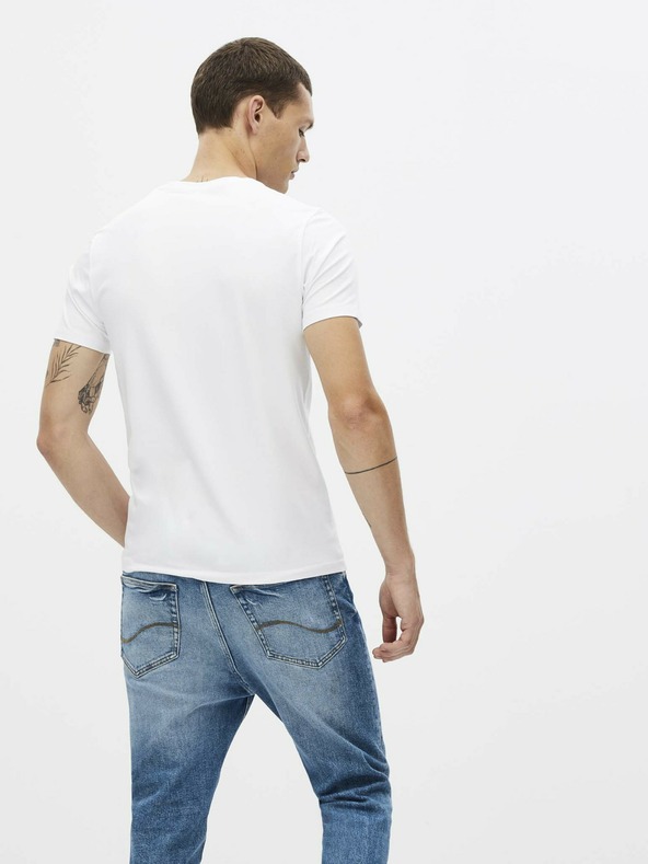 Celio Weißes Herren Basic T-Shirt Celio Neuniv