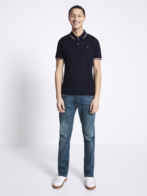 Celio Dunkelblaues Poloshirt Celio Necetwo
