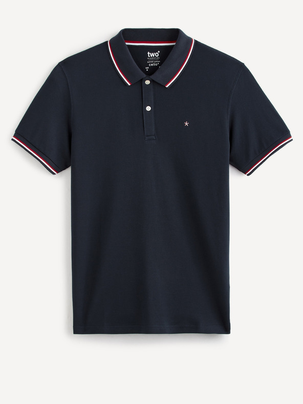 Celio Dunkelblaues Poloshirt Celio Necetwo