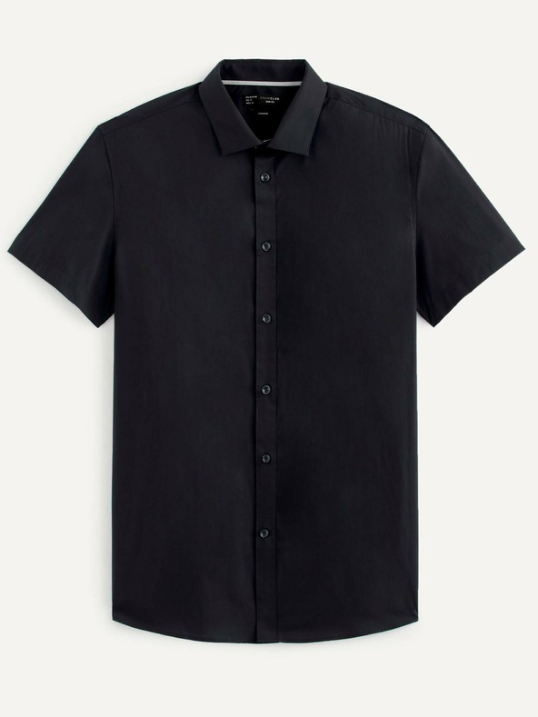 Celio Schwarzes Herren Celio Daslim Kurzarm-Shirt