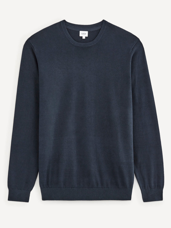 Celio Dunkelblauer Herrenpullover Celio Decoton